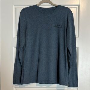 🥾 Buttery-Soft Heather Blue Long Sleeve Zion Shirt